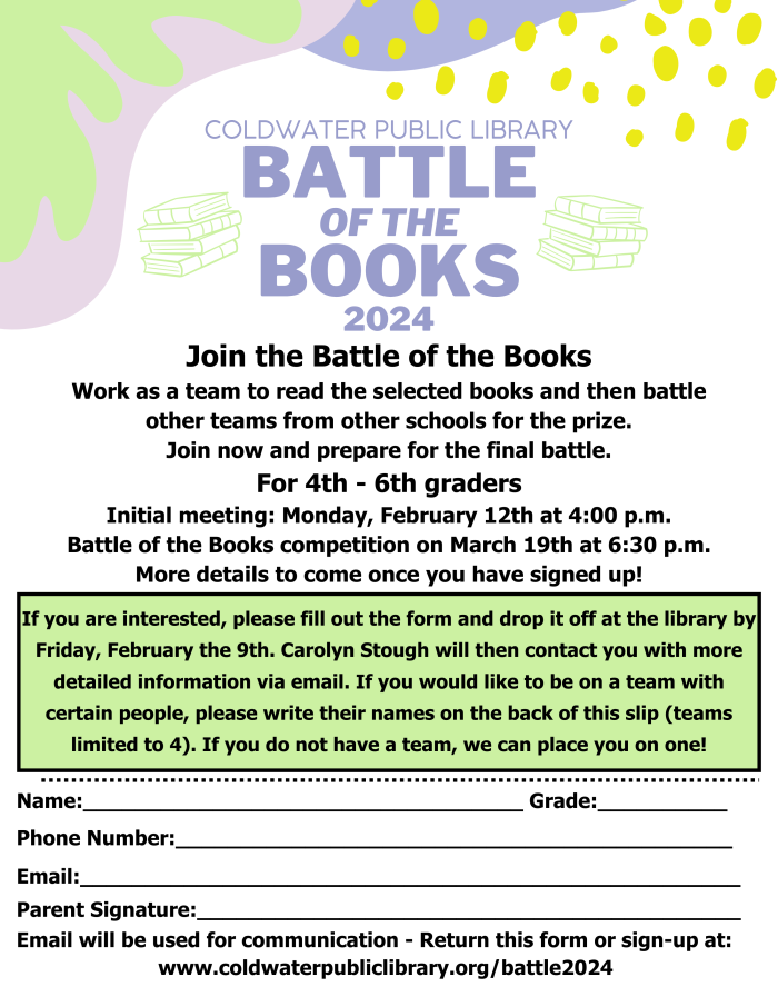 Battle of the books flyer