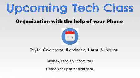 tech class flyer