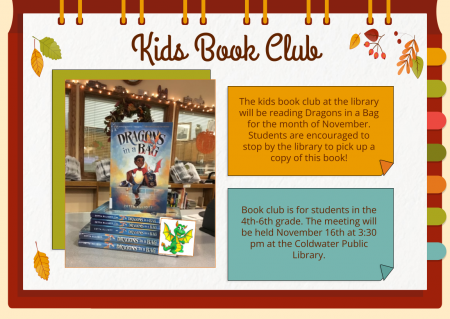 Kids book club sign